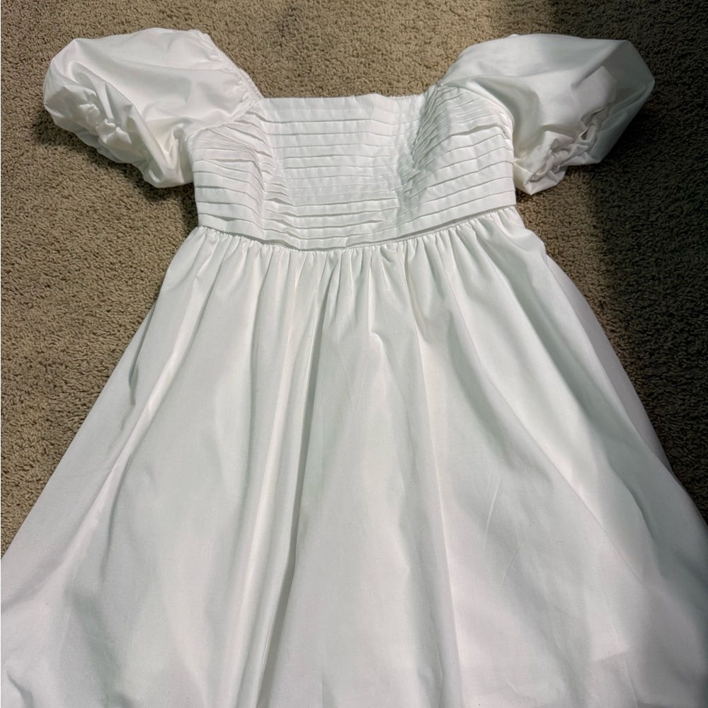 Elegant White Asymmetrical Dress